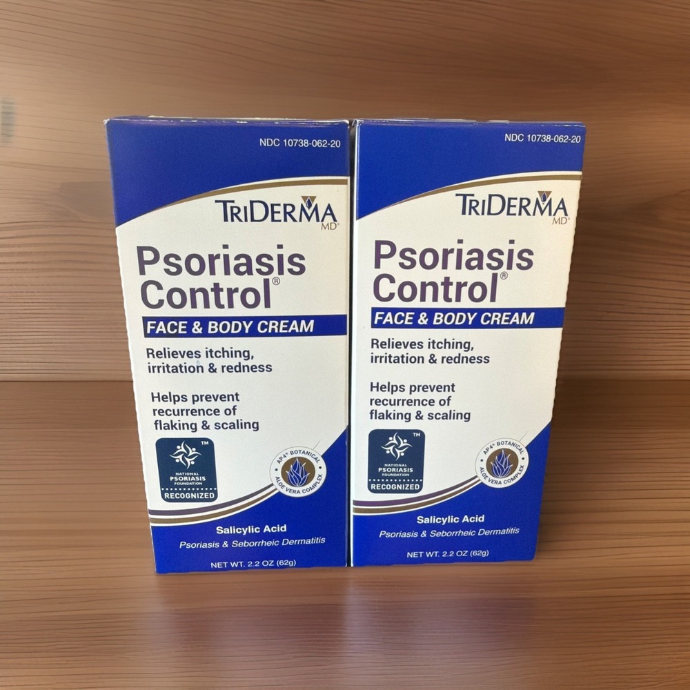 2X TriDerma Psoriasis Control Face & Body Cream - Maximum Strength 3% Salicylic